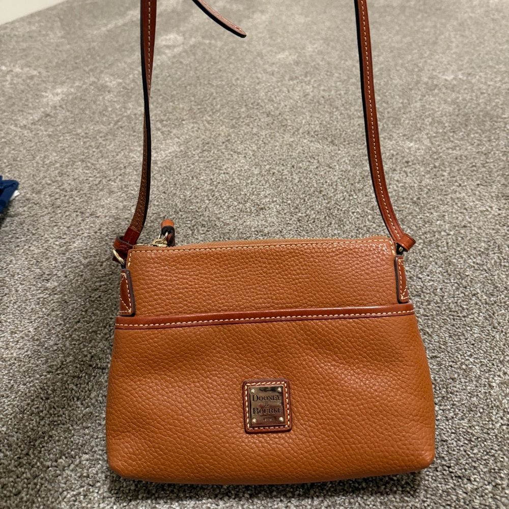 Dooney & Bourke Brown Leather Crossbody Bag